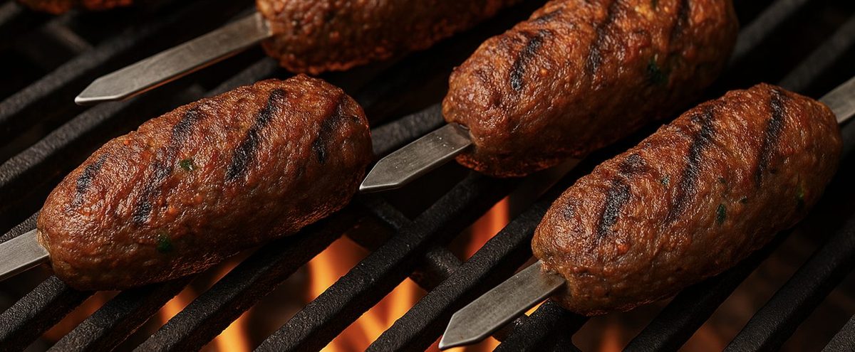 Keftas de bœuf à la Bob le chef grillées au BBQ sur brochettes