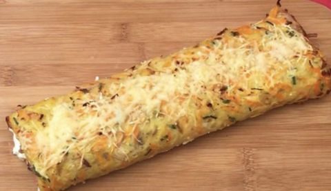 Rosti roulé et gratiné au fromage