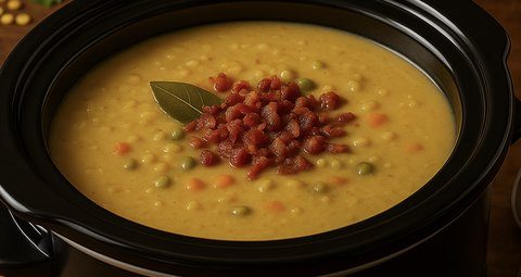 Soupe aux pois à la mijoteuse