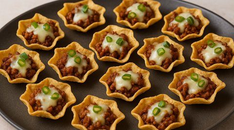 Tostitos Scoops garnis au bœuf et mozzarella