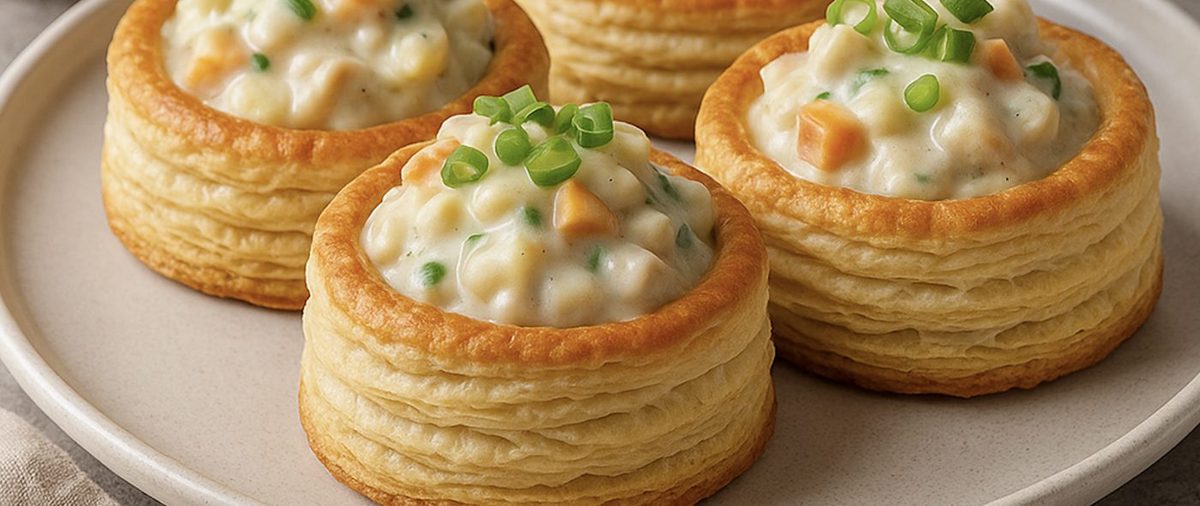 Vol-au-vents crémeux au poulet